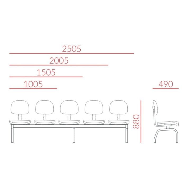 Longarina Secretária - Imagem 2